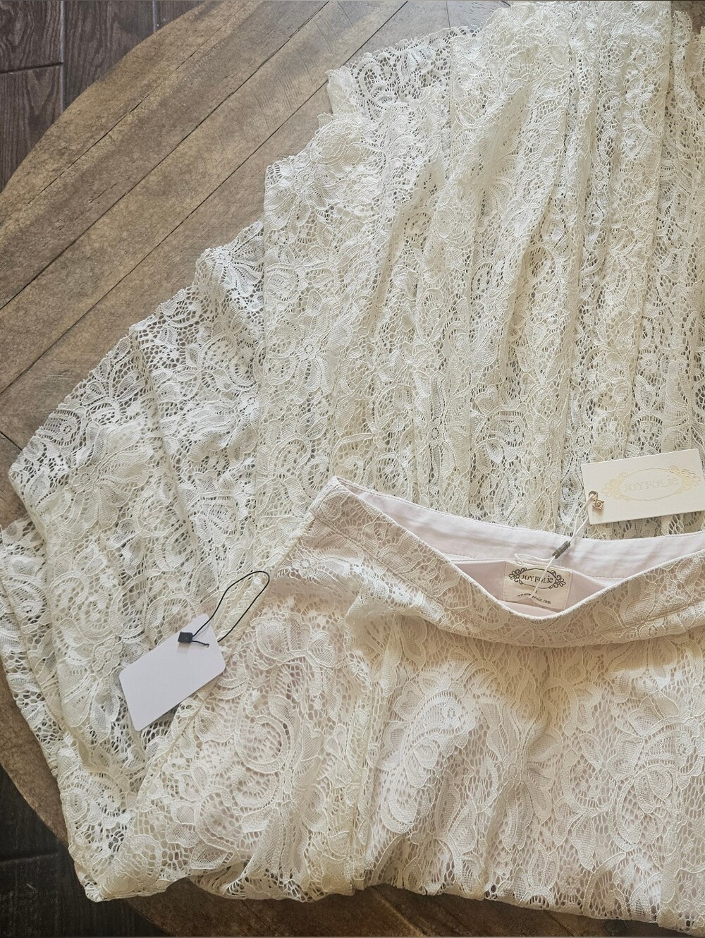 JoyFolie Lace Tiered Skirt - M - Picture 6 of 12